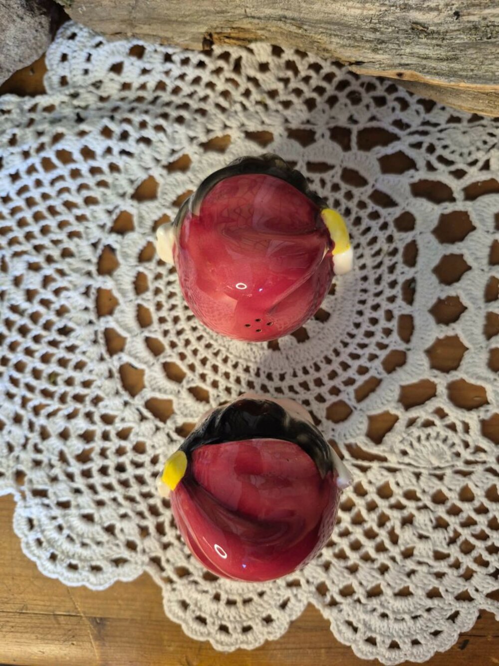 LEFTON 1950s Vintage Red Pixie Elf Salt & Pepper Shakers - Picture 7 of 12